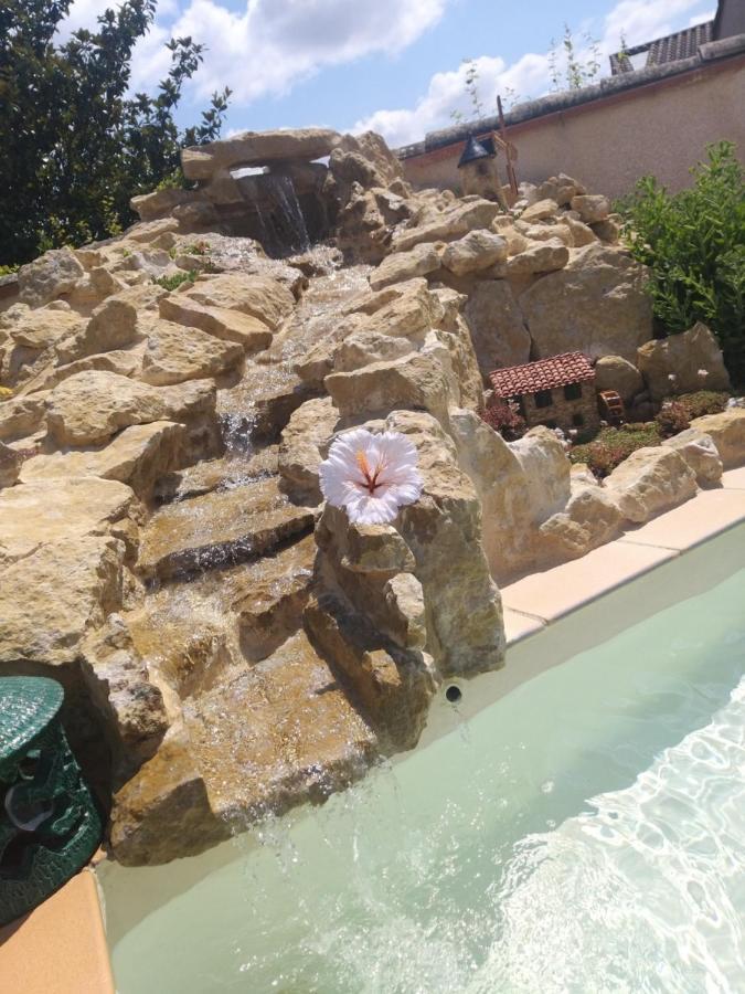 Ferienwohnung Gite T2 Avec Grande Piscine Villeneuve-la-Comptal Exterior foto